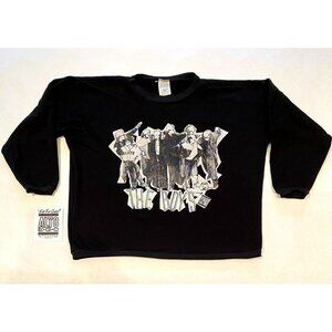 VTG 80s Alto Ego black french terry shirt tee The Boys New wave street wear OS